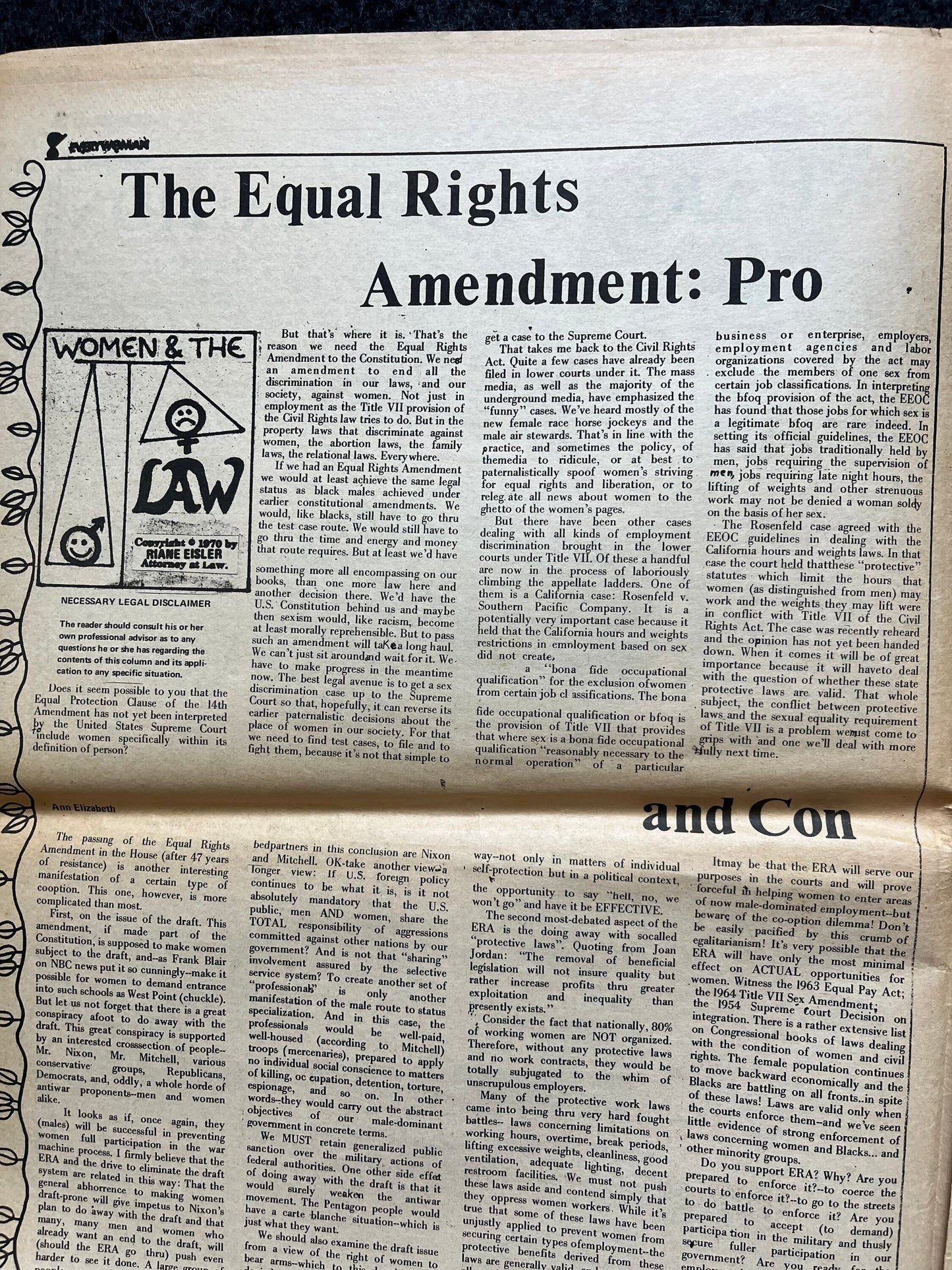 Vintage 1970s Feminist Newspaper, Everywoman 2nd Wave Feminism, LGBT Memorabilia, Feminist Gifts, Female Empowerment, Gifts for Women, Women