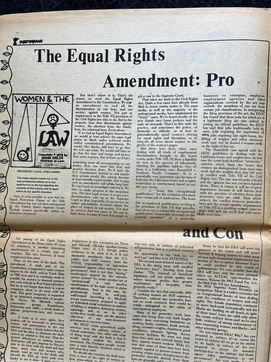 Vintage 1970s Feminist Newspaper, Everywoman 2nd Wave Feminism, LGBT Memorabilia, Feminist Gifts, Female Empowerment, Gifts for Women, Women