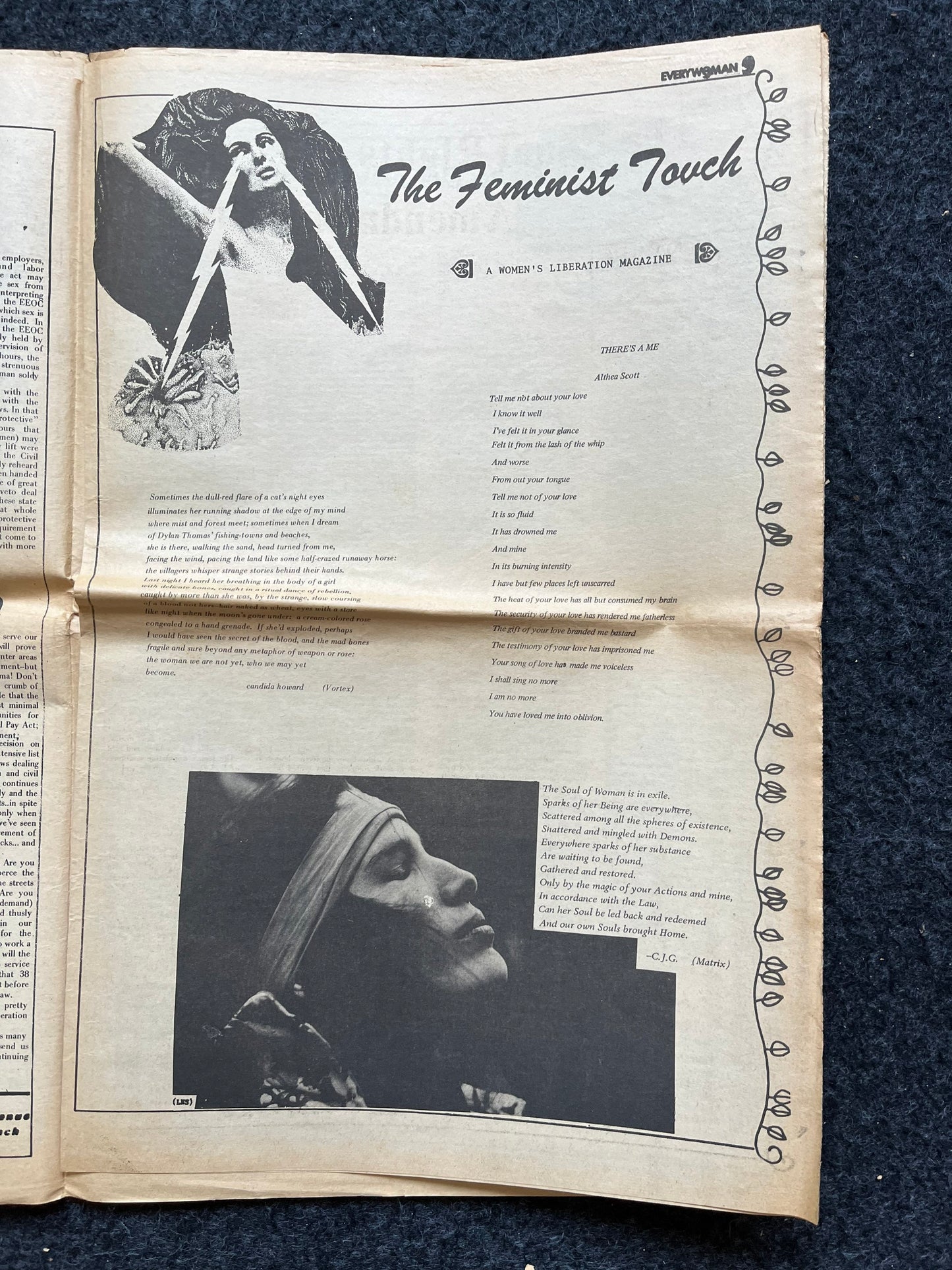 Vintage 1970s Feminist Newspaper, Everywoman 2nd Wave Feminism, LGBT Memorabilia, Feminist Gifts, Female Empowerment, Gifts for Women, Women