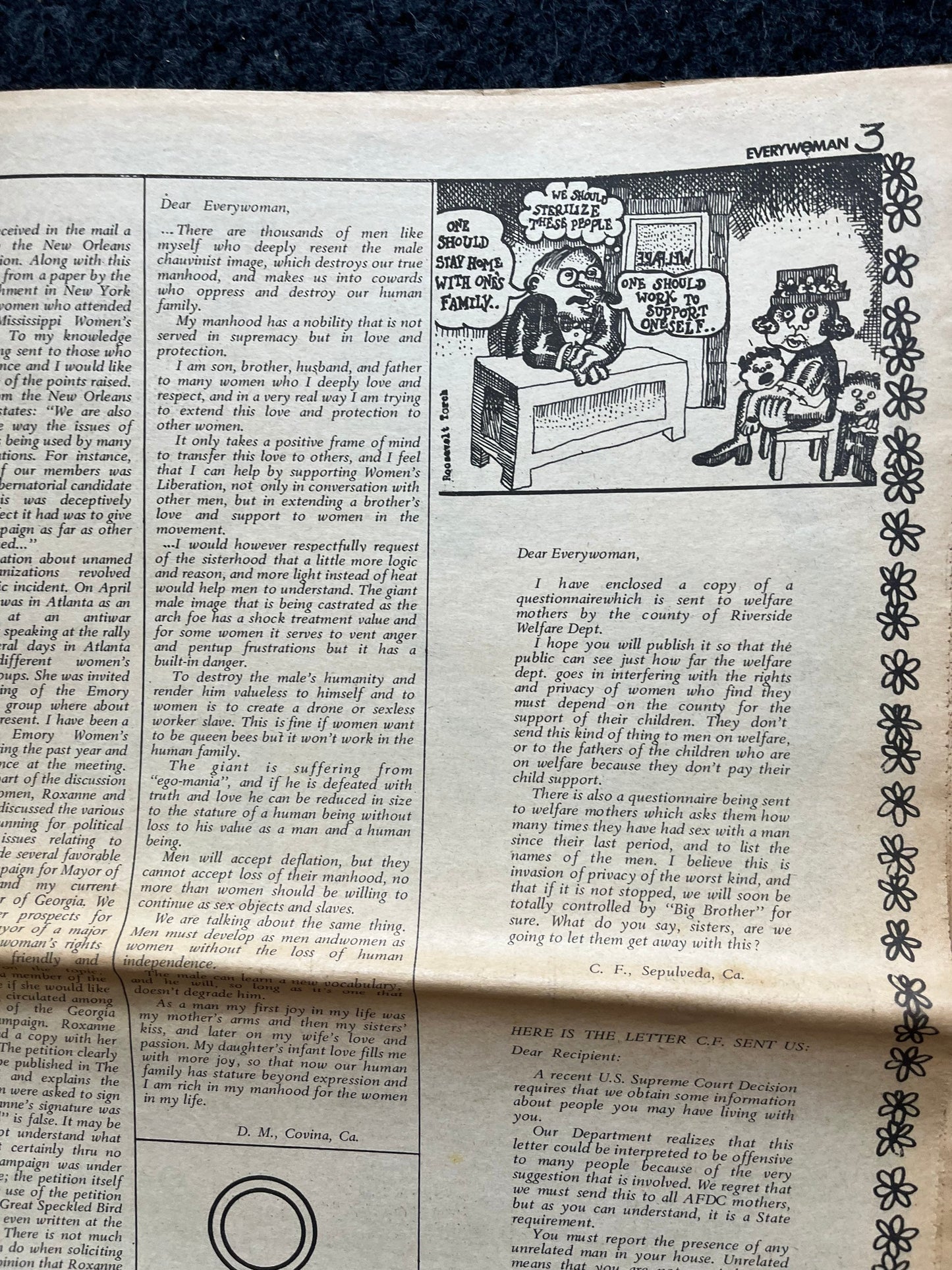Vintage 1970s Feminist Newspaper, Everywoman 2nd Wave Feminism, LGBT Memorabilia, Feminist Gifts, Female Empowerment, Gifts for Women, Women