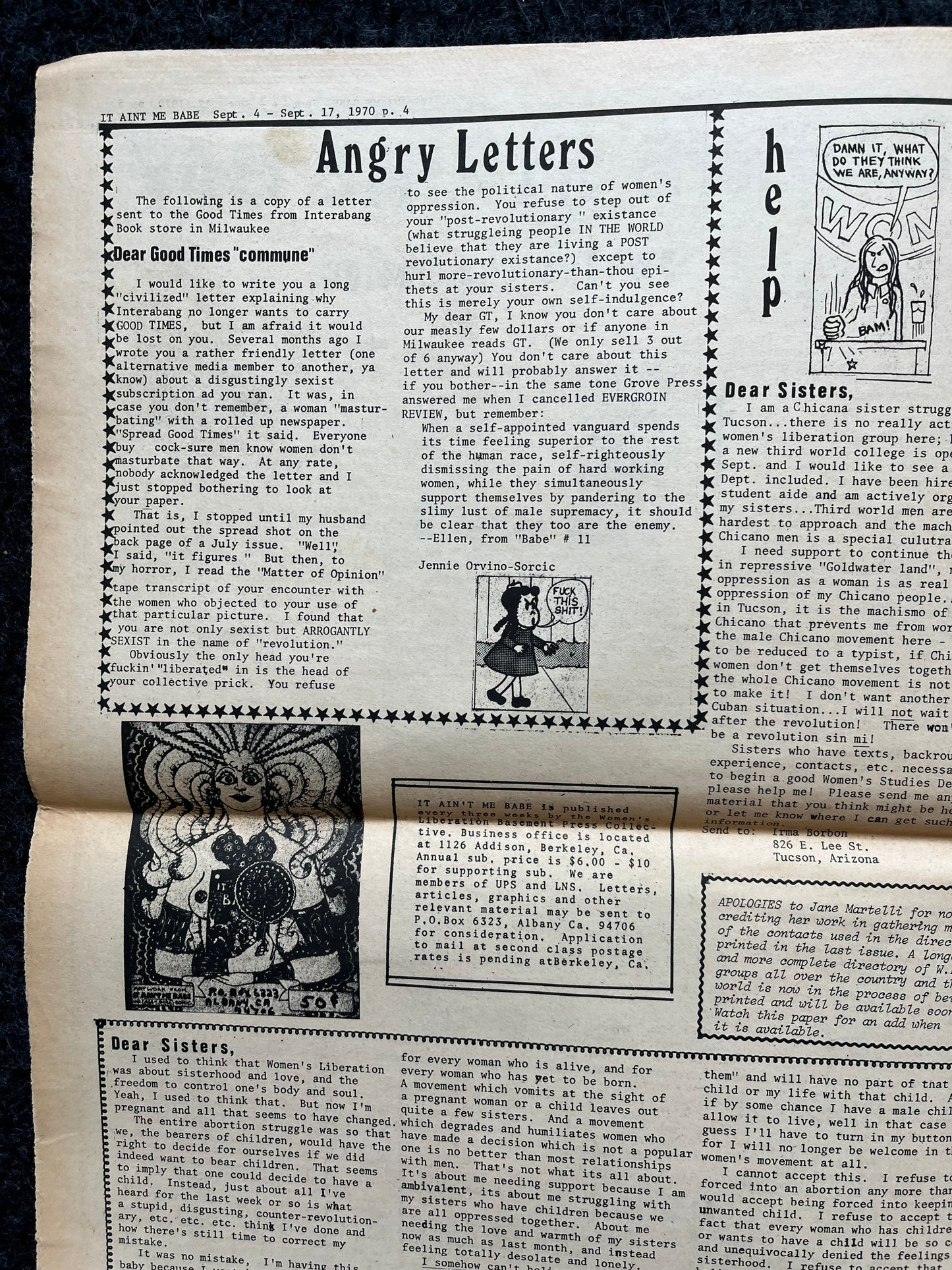 Vintage 1970s Feminist Newspaper, Everywoman 2nd Wave Feminism, LGBT Memorabilia, Feminist Gifts, Female Empowerment, Gifts for Women, Women