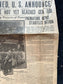 Original False Armistice World War I Peace Newspaper - Day Of – WWI Memorabilia, Historic Gifts and Newspapers, Collectible Gifts, Military