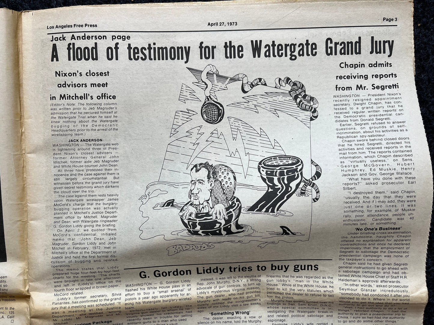 1970s CounterCulture LGBT Los Angeles Free Press, Black Panther Party, Underground Far-Left Newspaper, Vintage Newspaper, Original Newspaper