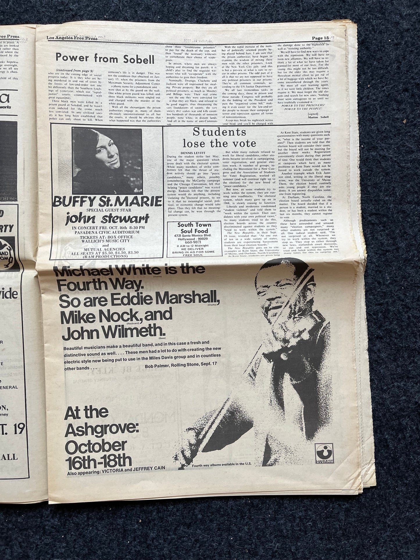 1970s CounterCulture LGBT Los Angeles Free Press, Black Panther Party, Underground Far-Left Newspaper, Vintage Newspaper, Original Newspaper