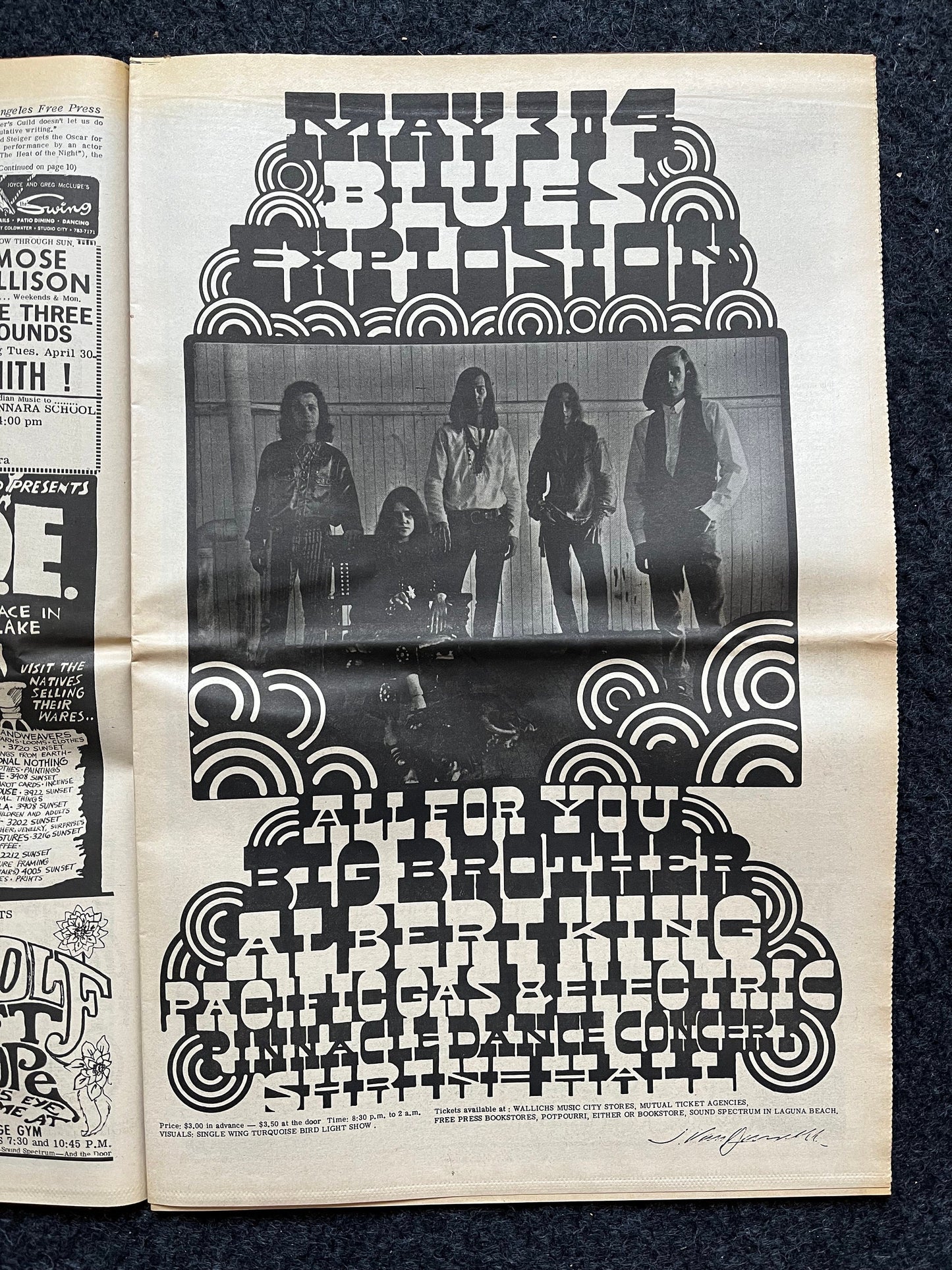 1970s CounterCulture LGBT Los Angeles Free Press, Black Panther Party, Underground Far-Left Newspaper, Vintage Newspaper, Original Newspaper