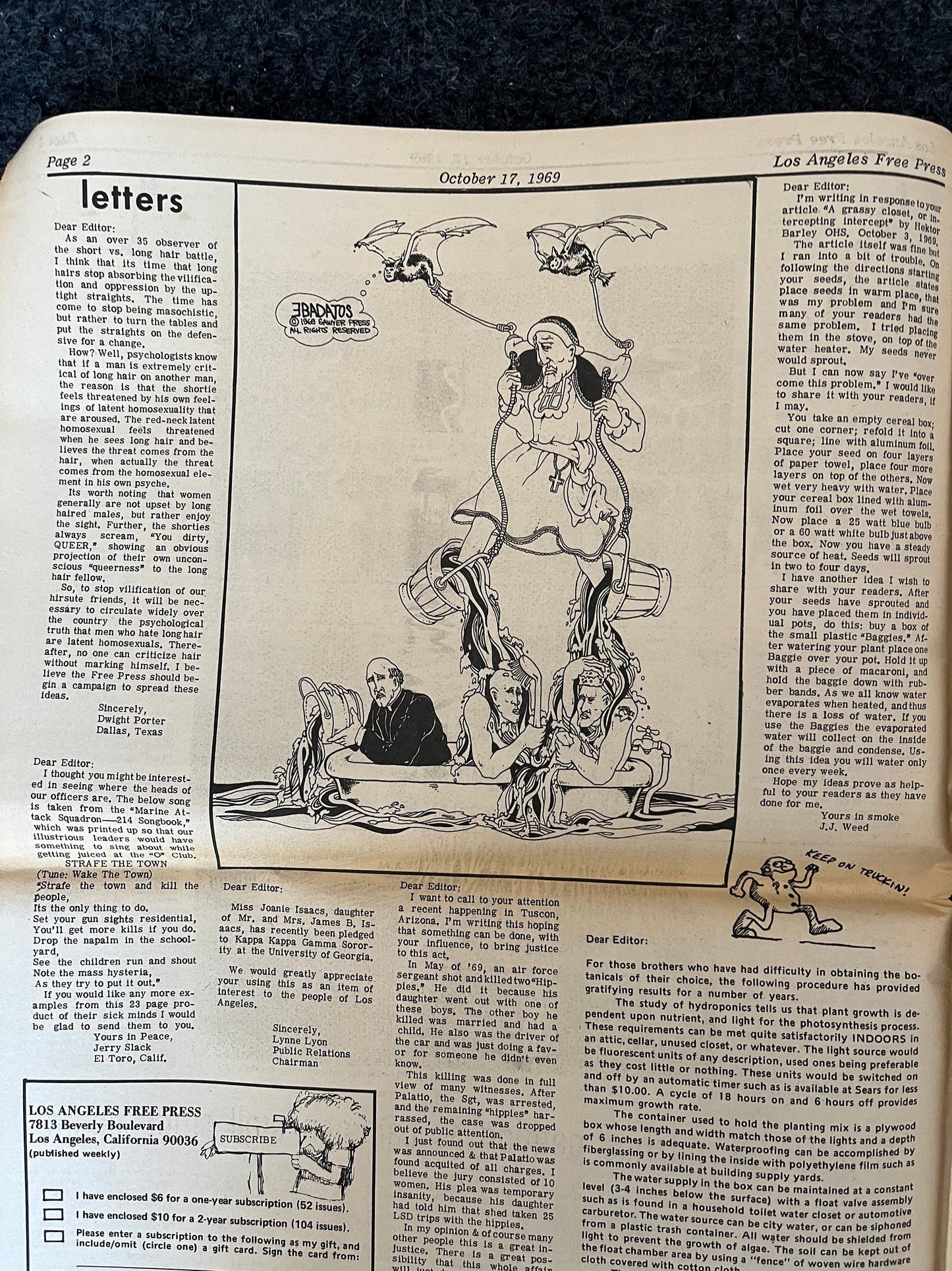 1970s CounterCulture LGBT Los Angeles Free Press, Black Panther Party, Underground Far-Left Newspaper, Vintage Newspaper, Original Newspaper