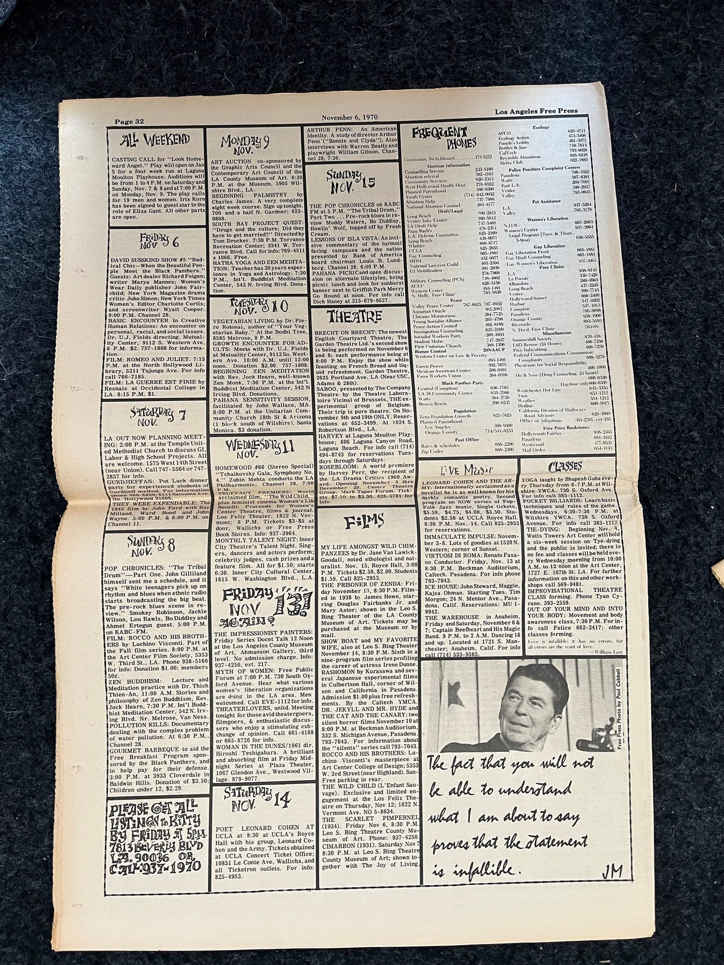 1970s CounterCulture LGBT Los Angeles Free Press, Black Panther Party, Underground Far-Left Newspaper, Vintage Newspaper, Original Newspaper