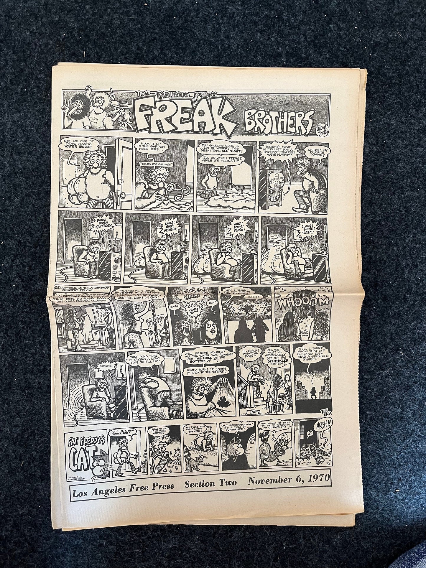 1970s CounterCulture LGBT Los Angeles Free Press, Black Panther Party, Underground Far-Left Newspaper, Vintage Newspaper, Original Newspaper