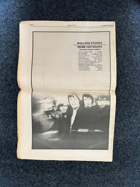 1970s CounterCulture LGBT Los Angeles Free Press, Black Panther Party, Underground Far-Left Newspaper, Vintage Newspaper, Original Newspaper
