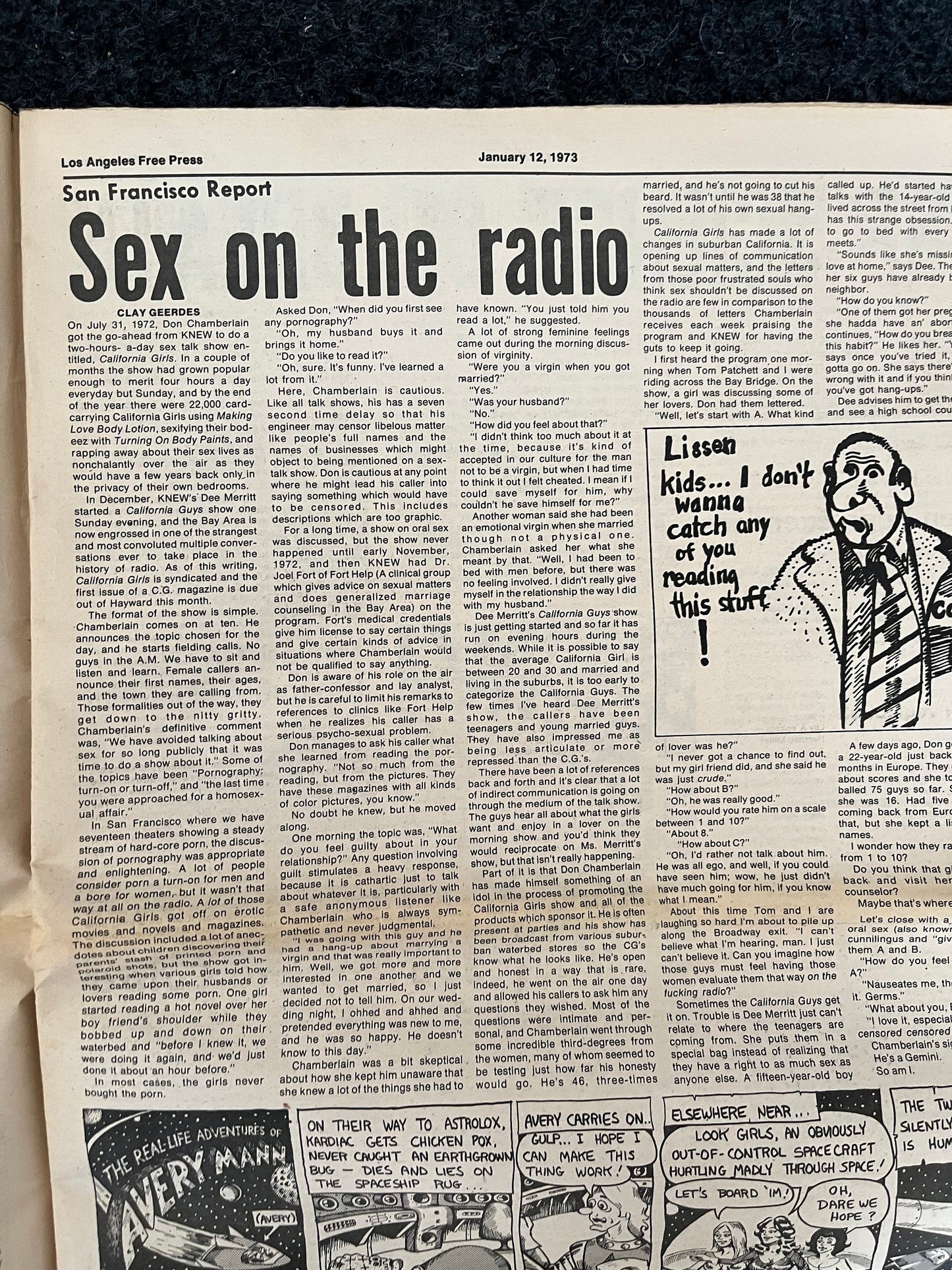 1970s CounterCulture LGBT Los Angeles Free Press, Black Panther Party, Underground Far-Left Newspaper, Vintage Newspaper, Original Newspaper