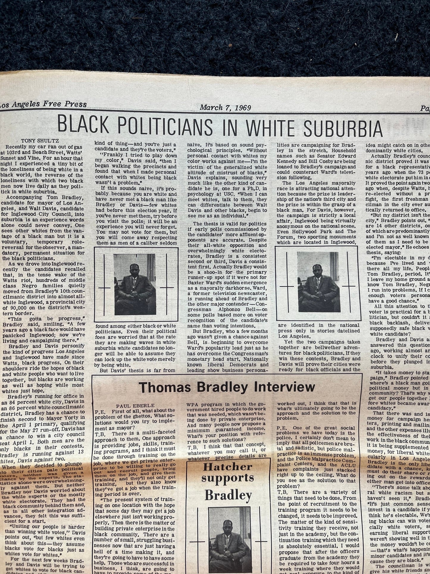 1970s CounterCulture LGBT Los Angeles Free Press, Black Panther Party, Underground Far-Left Newspaper, Vintage Newspaper, Original Newspaper