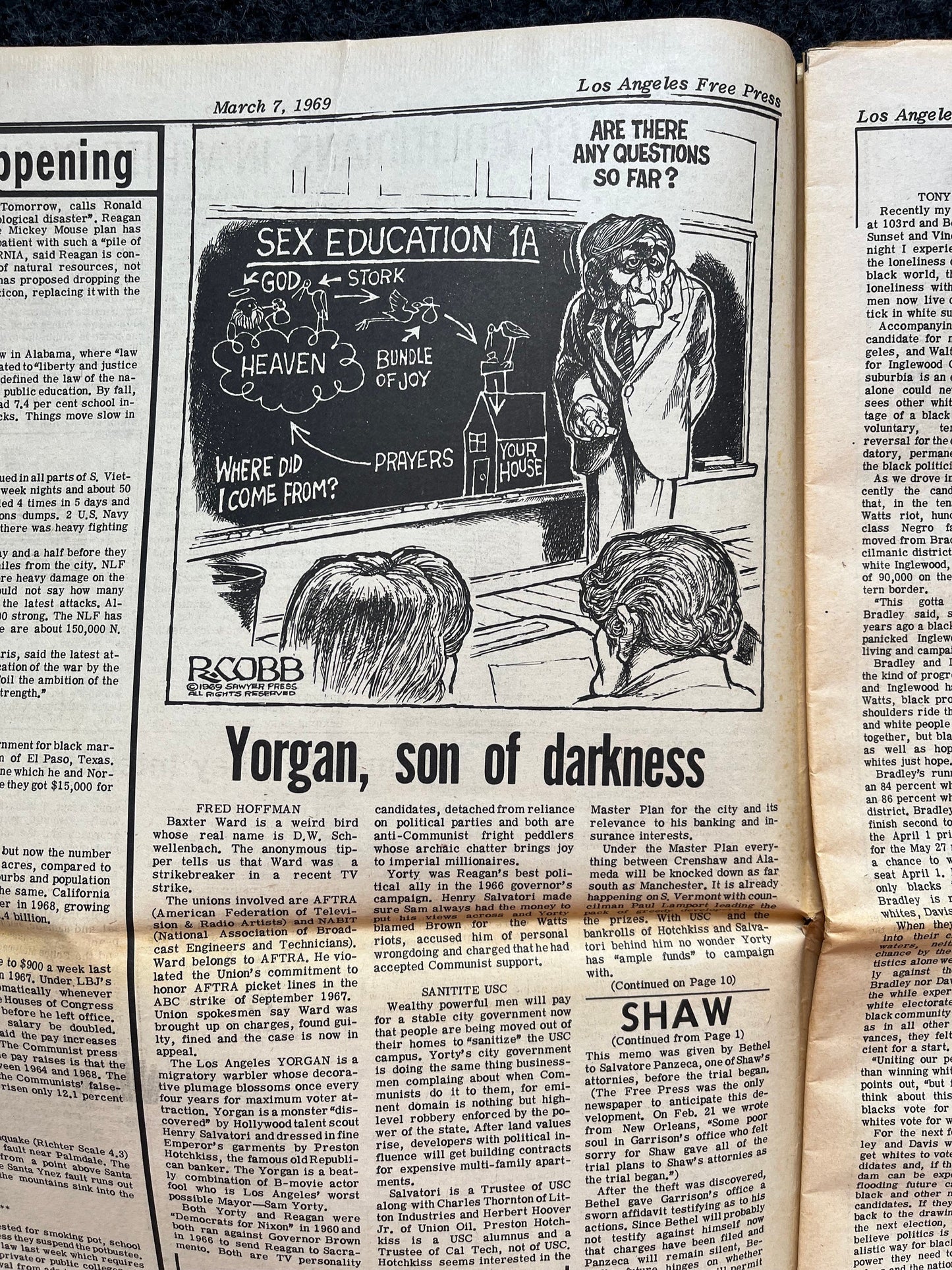 1970s CounterCulture LGBT Los Angeles Free Press, Black Panther Party, Underground Far-Left Newspaper, Vintage Newspaper, Original Newspaper