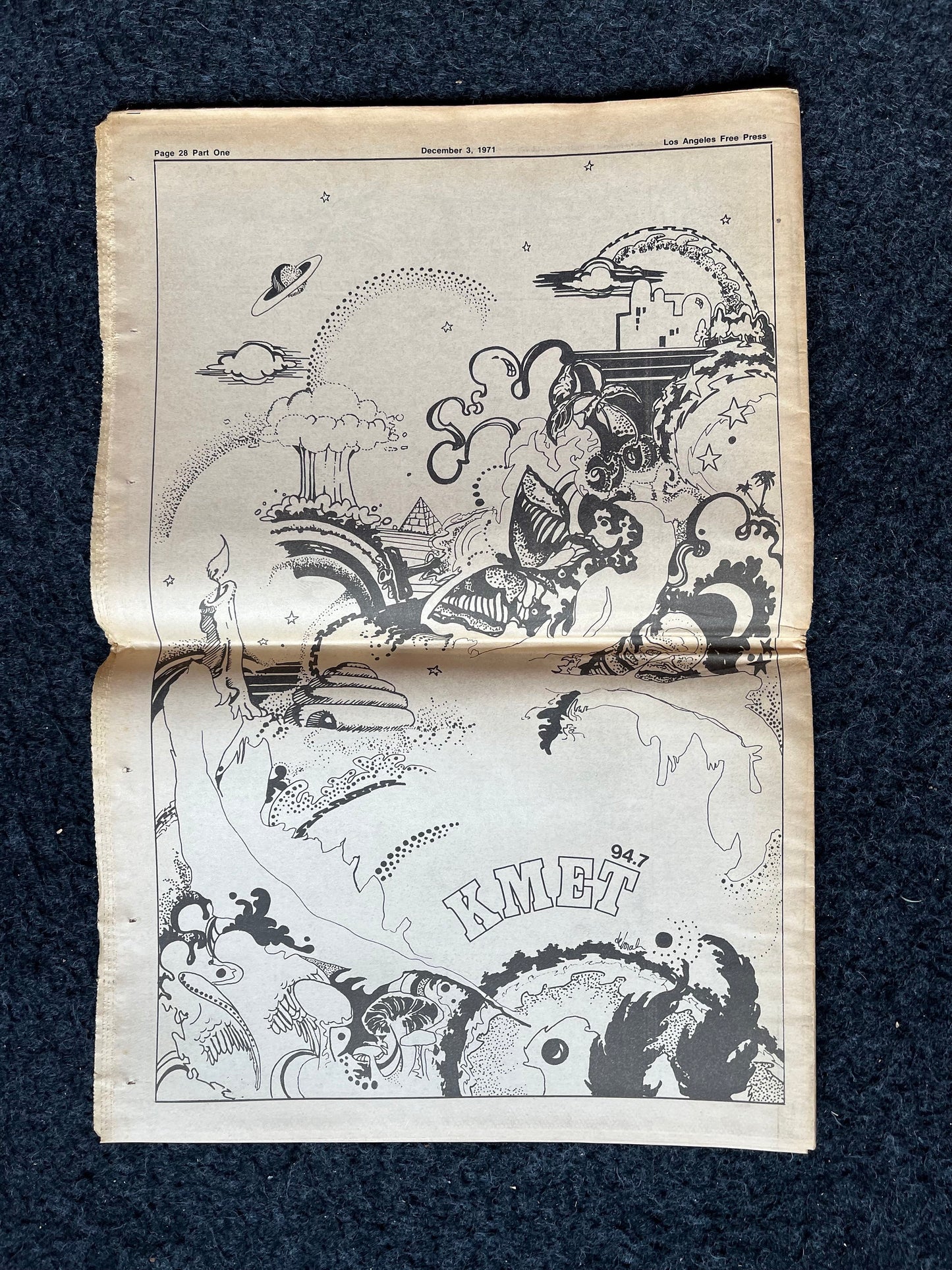 1970s CounterCulture LGBT Los Angeles Free Press, Black Panther Party, Underground Far-Left Newspaper, Vintage Newspaper, Original Newspaper