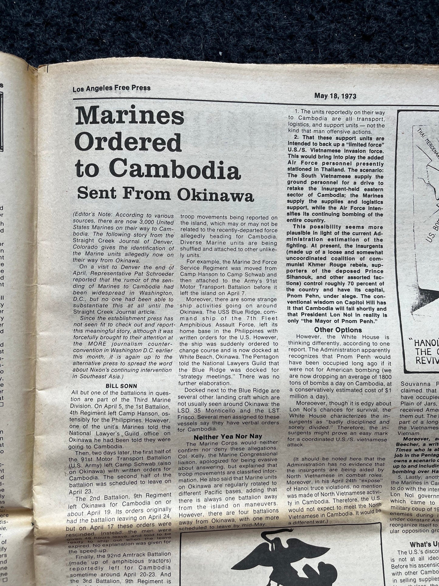 1970s CounterCulture LGBT Los Angeles Free Press, Black Panther Party, Underground Far-Left Newspaper, Vintage Newspaper, Original Newspaper