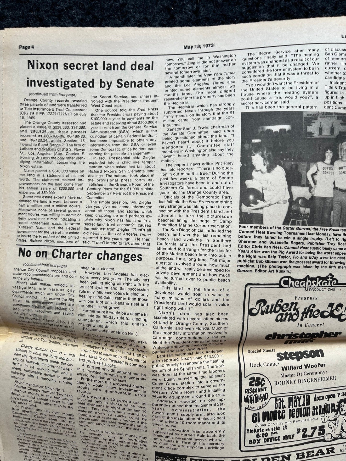 1970s CounterCulture LGBT Los Angeles Free Press, Black Panther Party, Underground Far-Left Newspaper, Vintage Newspaper, Original Newspaper