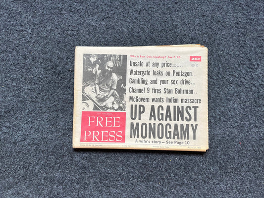 1970s CounterCulture LGBT Los Angeles Free Press, Black Panther Party, Underground Far-Left Newspaper, Vintage Newspaper, Original Newspaper