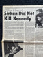 1970s RFK Assassination, Berkeley Tribe CounterCulture, Black Panther Party, Underground Newspaper, Vintage Newspaper, San Francisco