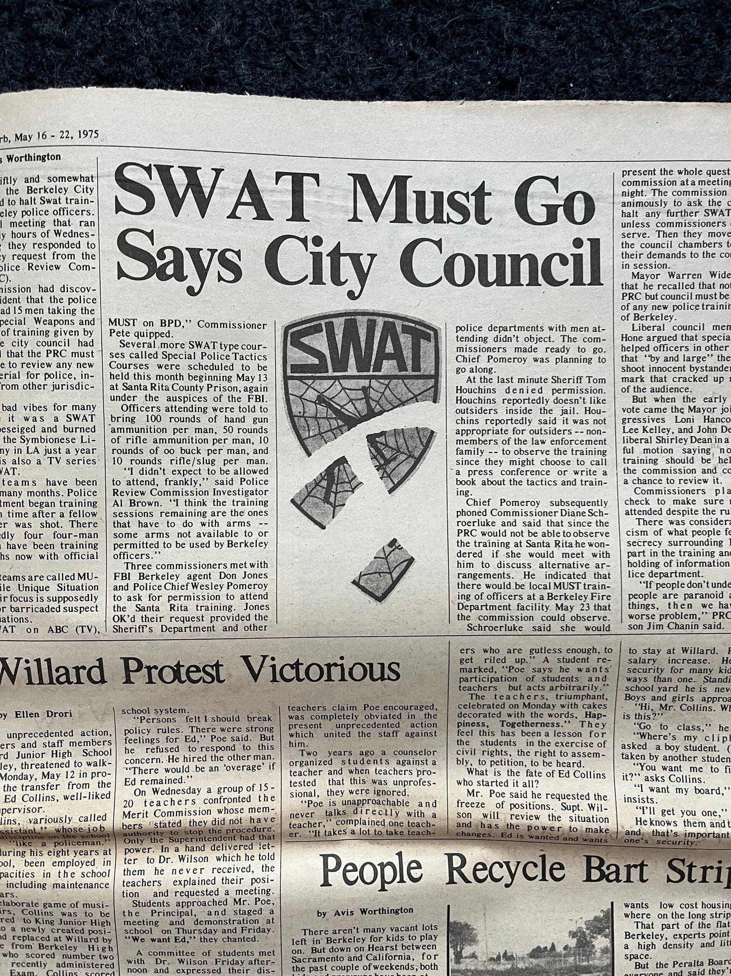 1970s Berkeley Tribe CounterCulture, Black Panther Party, Underground Newspaper, Vintage Newspaper, San Francisco California