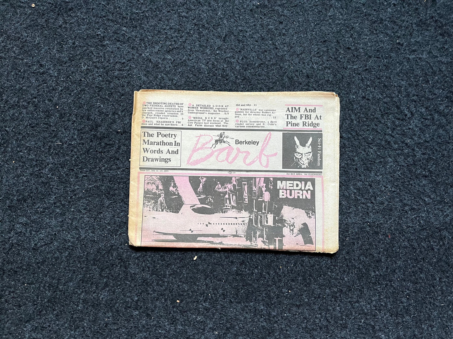 1970s Berkeley Tribe CounterCulture, Black Panther Party, Underground Newspaper, Vintage Newspaper, San Francisco California