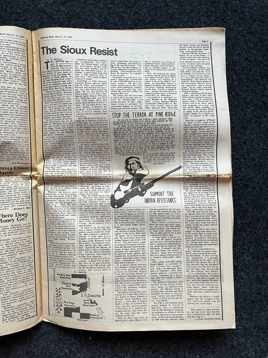 1970s Berkeley Tribe CounterCulture, Black Panther Party, Underground Newspaper, Vintage Newspaper, San Francisco California