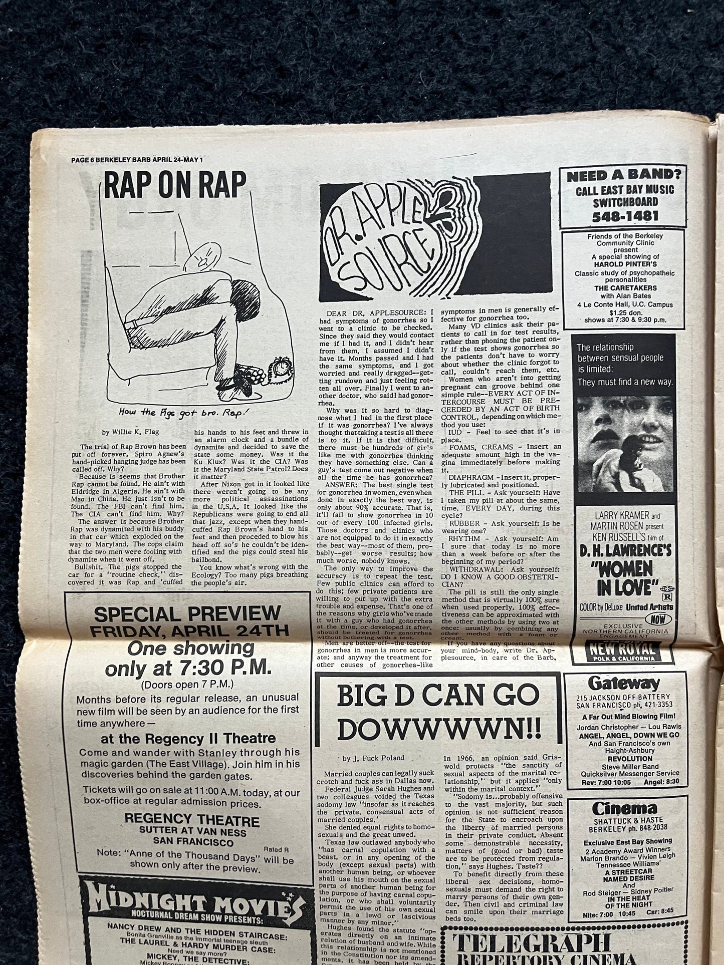 1970s Berkeley Tribe CounterCulture, Black Panther Party, Underground Newspaper, Vintage Newspaper, San Francisco California