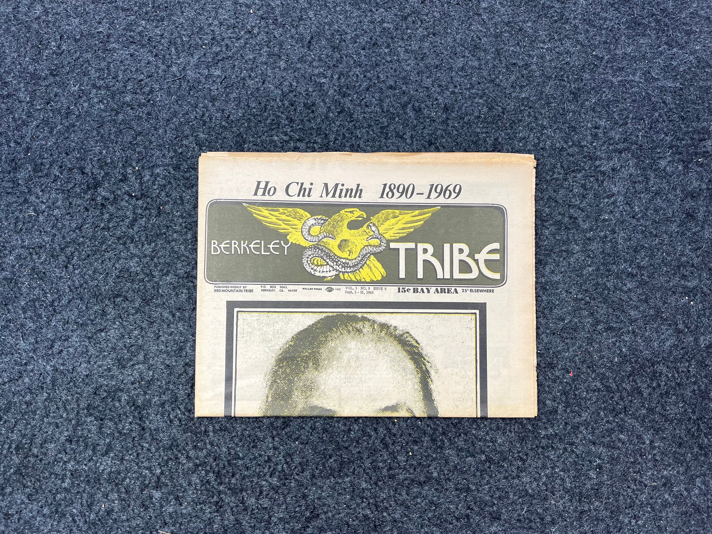 1970s Ho Chi Min Vietnam, Berkeley Tribe CounterCulture, Black Panther Party, Underground Newspaper, Vintage Newspaper, California