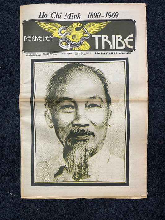 1970s Ho Chi Min Vietnam, Berkeley Tribe CounterCulture, Black Panther Party, Underground Newspaper, Vintage Newspaper, California