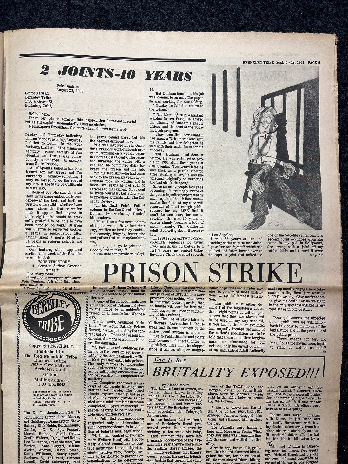 1970s Ho Chi Min Vietnam, Berkeley Tribe CounterCulture, Black Panther Party, Underground Newspaper, Vintage Newspaper, California