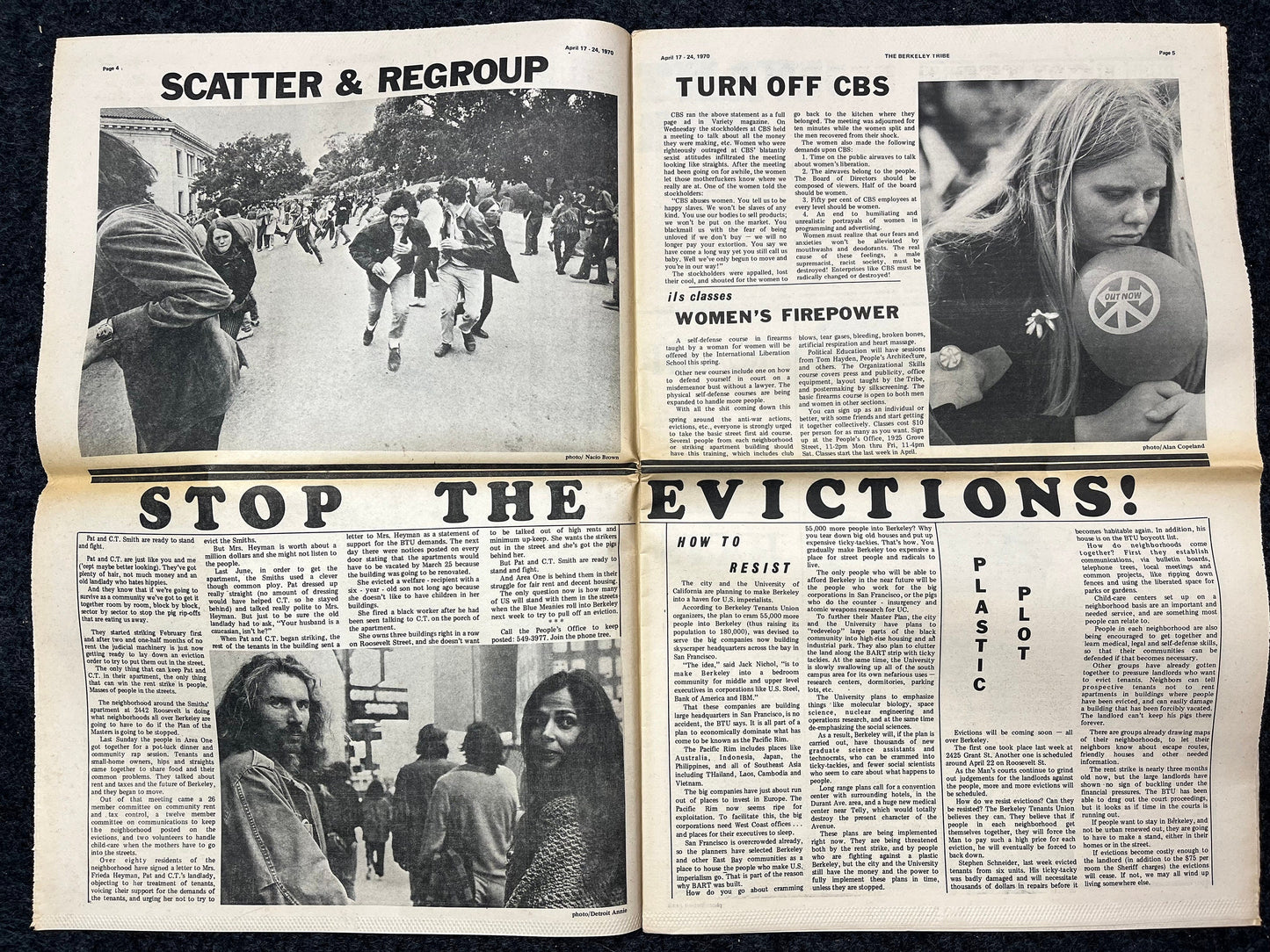 1970s Berkeley Tribe CounterCulture, Black Panther Party, Underground Newspaper, Vintage Newspaper, San Francisco California