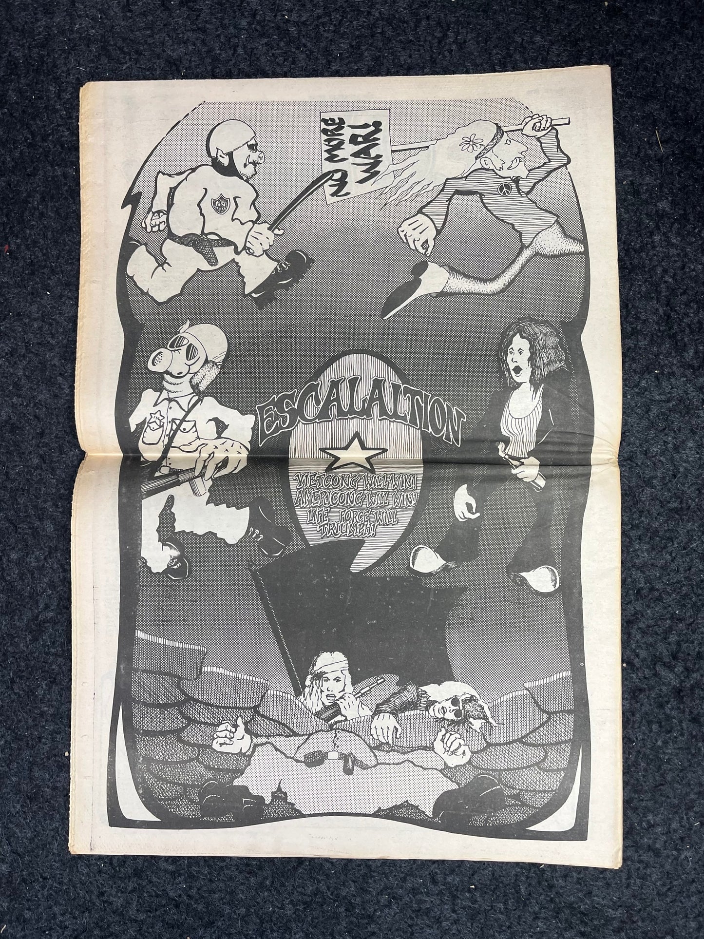 1970s Berkeley Tribe CounterCulture, Black Panther Party, Underground Newspaper, Vintage Newspaper, San Francisco California