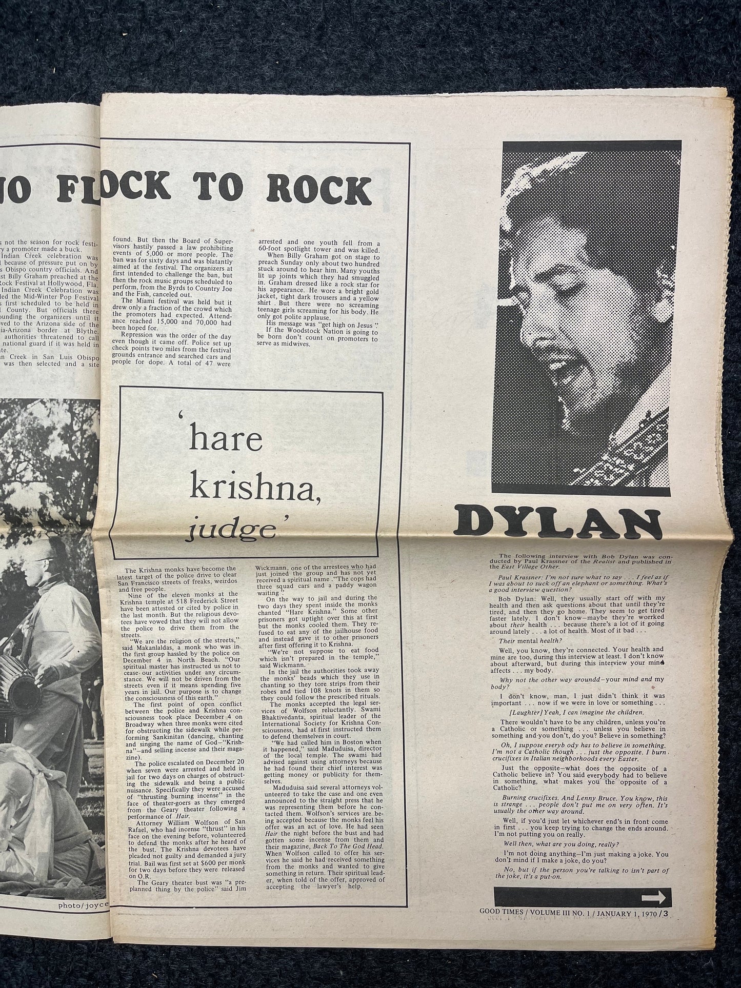 1970s Berkeley Tribe CounterCulture, Black Panther Party, Underground Newspaper, Vintage Newspaper, San Francisco California