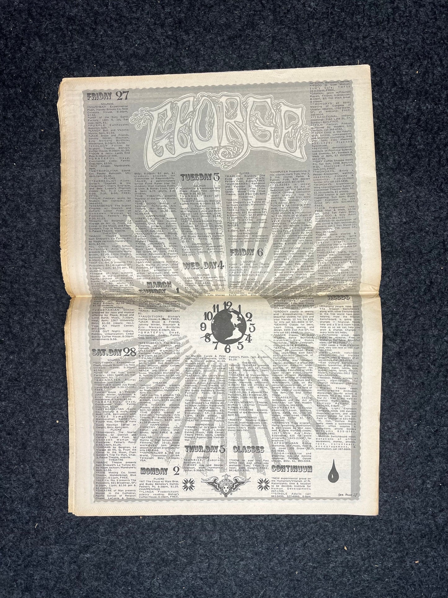 1970s Berkeley Tribe CounterCulture, Black Panther Party, Underground Newspaper, Vintage Newspaper, San Francisco California