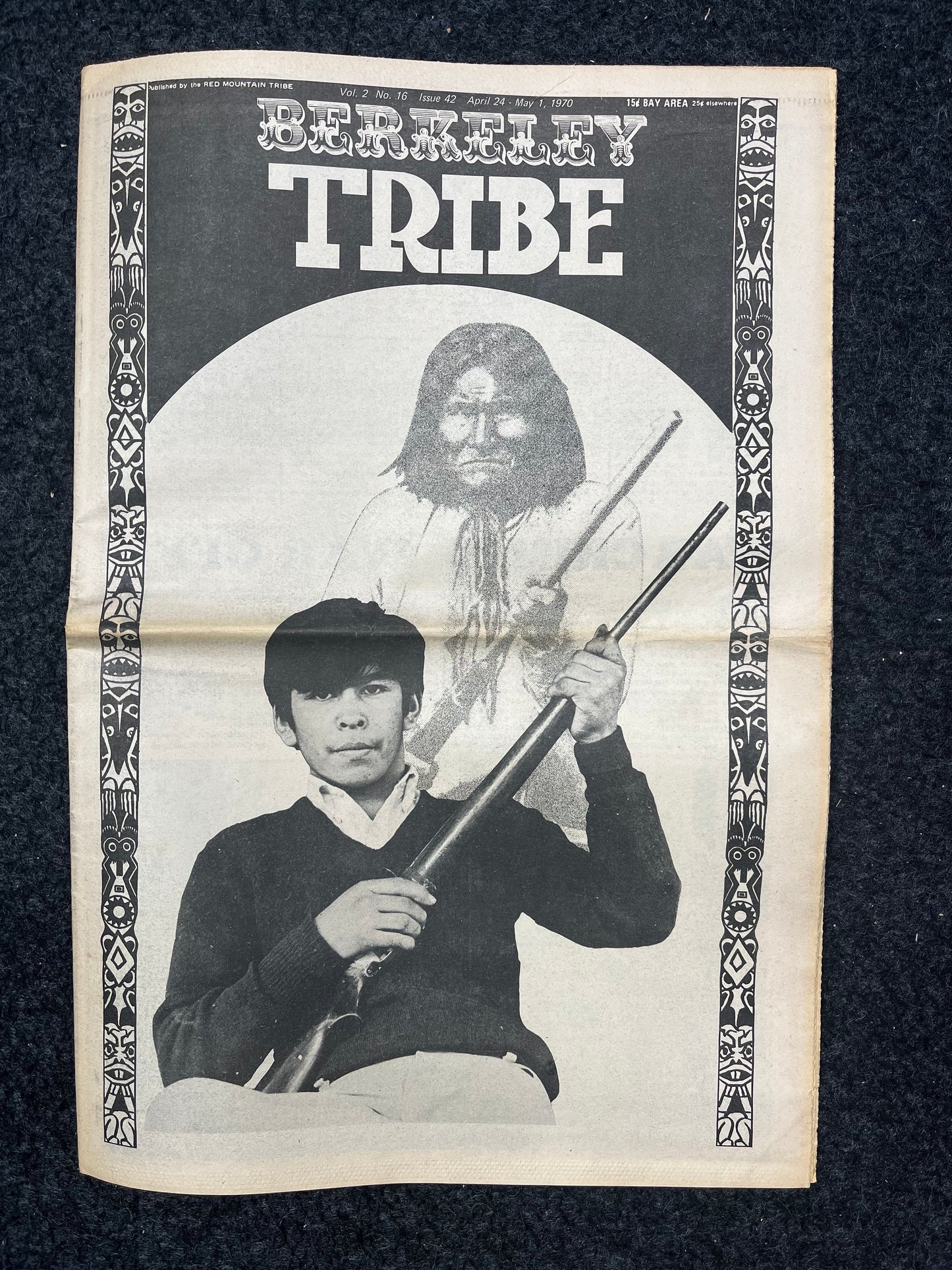 1970s Berkeley Tribe CounterCulture, Black Panther Party, Underground Newspaper, Vintage Newspaper, San Francisco California