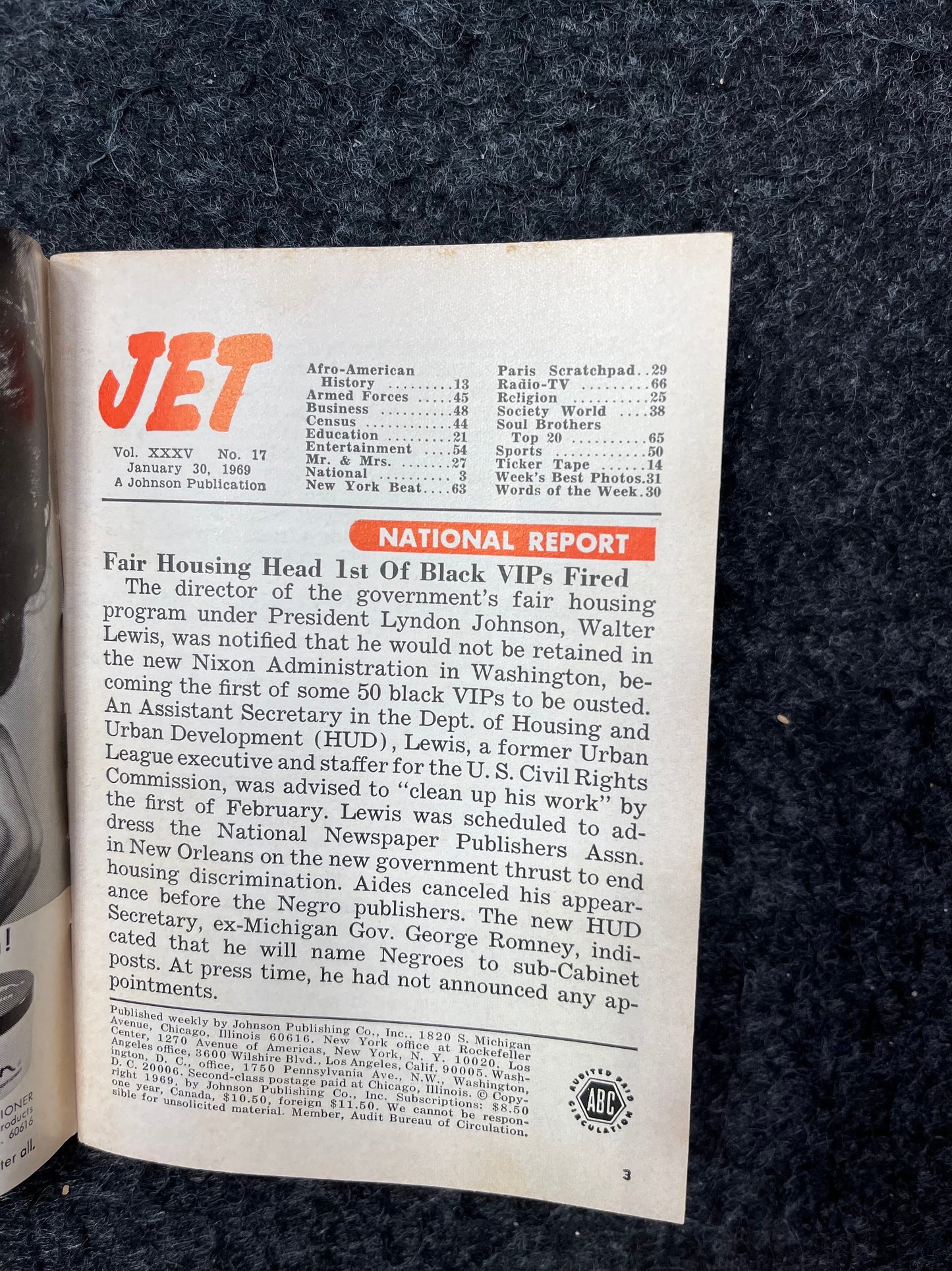 Vintage 1970s JET Magazine - Black Soul Magazine, Black Political Movements Civil Rights Era, Vintage Magazines, Black Pinup Models