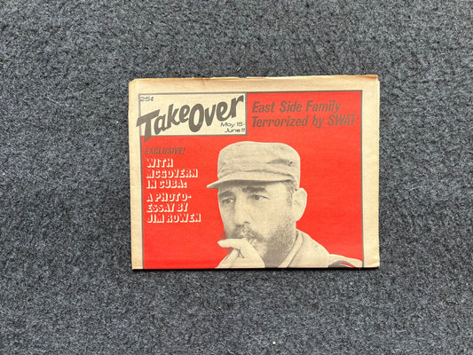 1970s Pro Castro Takeover CounterCulture Newspaper, Black Panther Party, Underground Left Newspaper, Vintage Newspaper, Political Gifts,