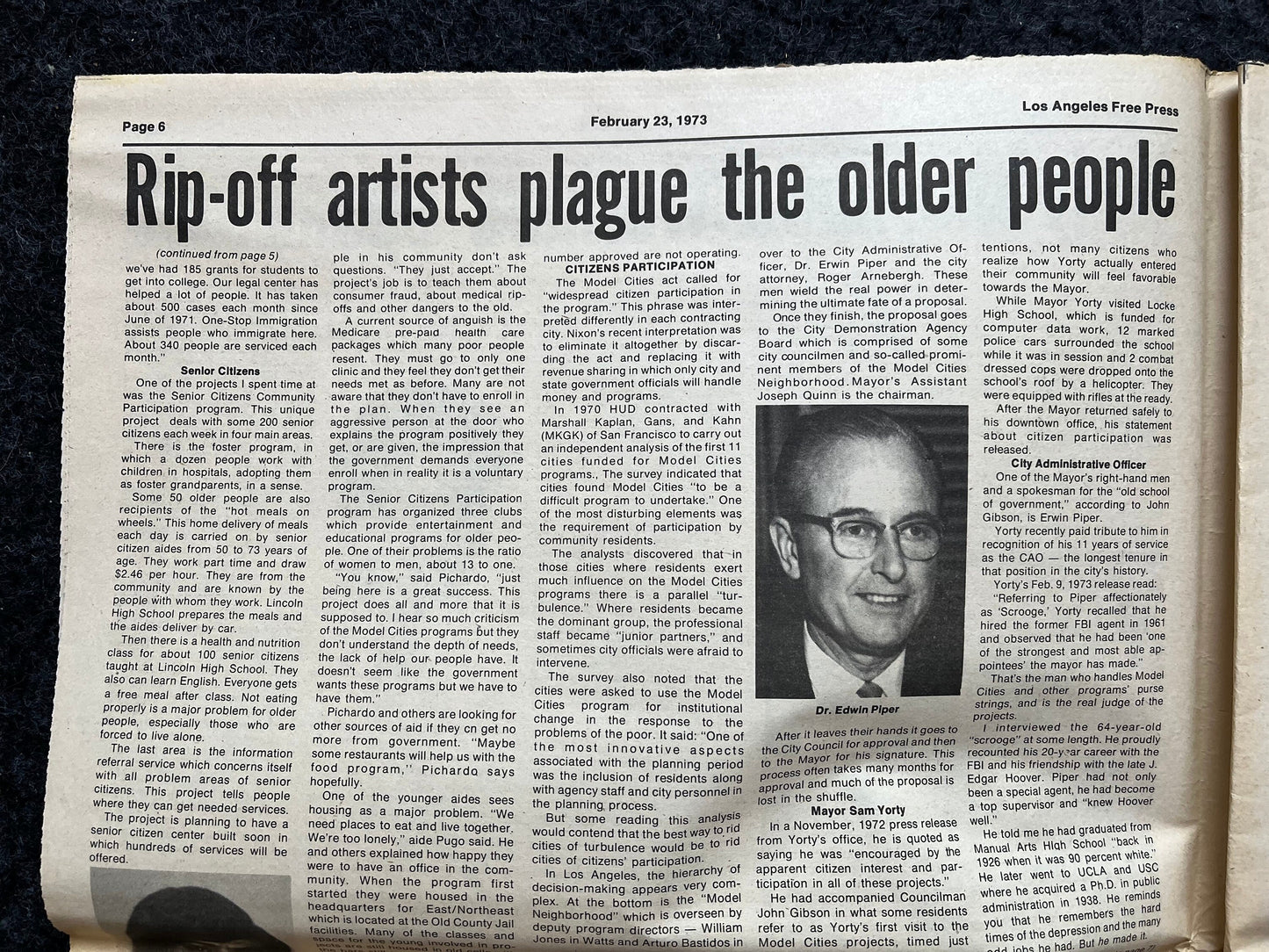 1970s CounterCulture LGBT Los Angeles Free Press, Black Panther Party, Underground Far-Left Newspaper, Vintage Newspaper, Original Newspaper