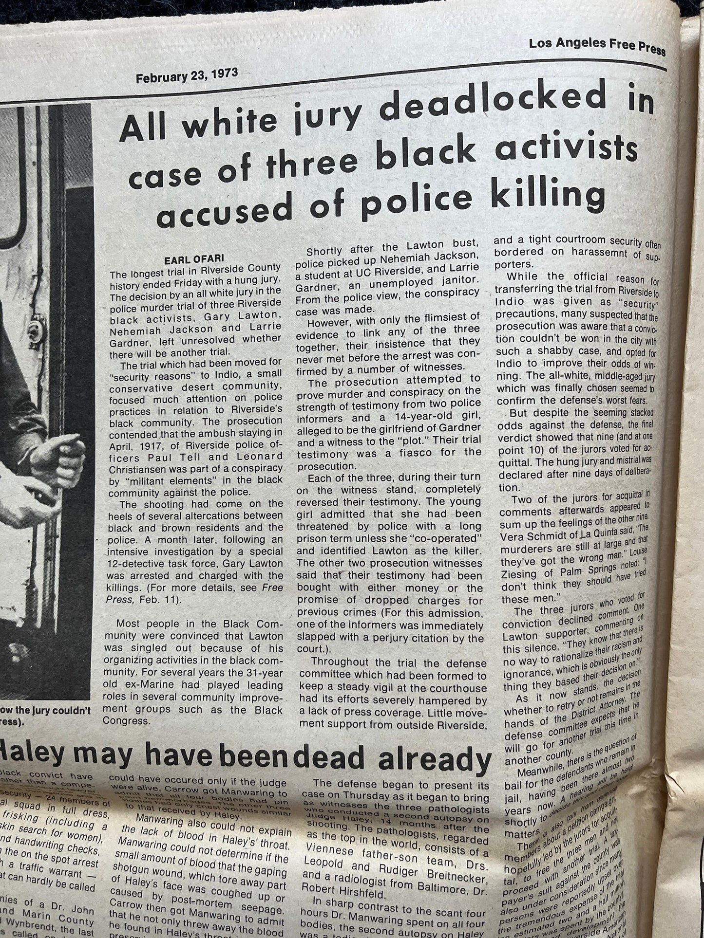 1970s CounterCulture LGBT Los Angeles Free Press, Black Panther Party, Underground Far-Left Newspaper, Vintage Newspaper, Original Newspaper