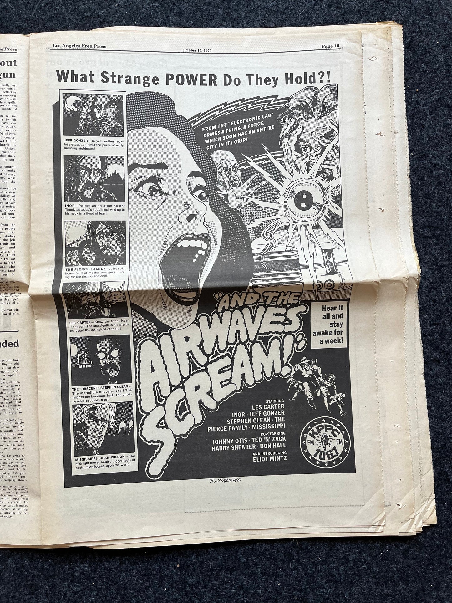 1970s CounterCulture LGBT Los Angeles Free Press, Black Panther Party, Underground Far-Left Newspaper, Vintage Newspaper, Original Newspaper