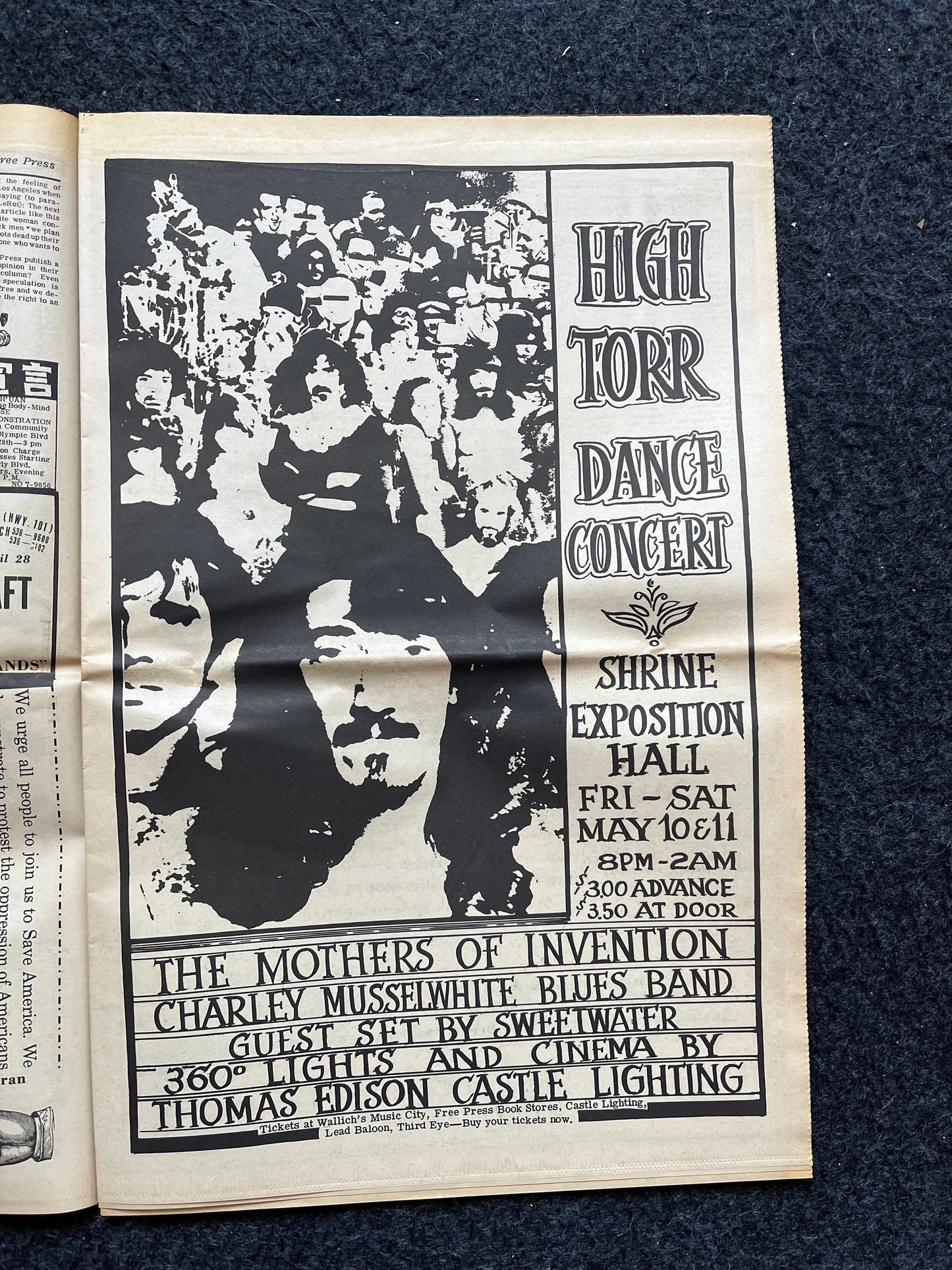 1970s CounterCulture LGBT Los Angeles Free Press, Black Panther Party, Underground Far-Left Newspaper, Vintage Newspaper, Original Newspaper