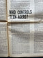 1970s CounterCulture LGBT Los Angeles Free Press, Black Panther Party, Underground Far-Left Newspaper, Vintage Newspaper, Original Newspaper
