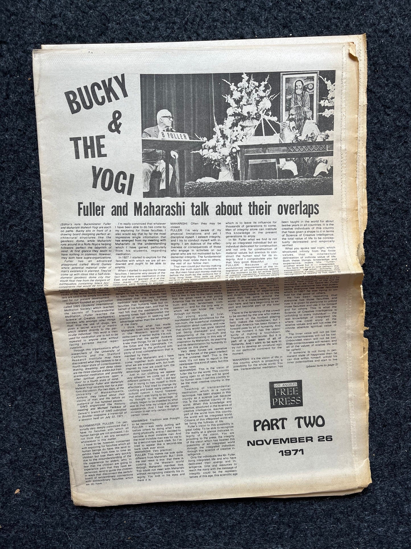 1970s CounterCulture LGBT Los Angeles Free Press, Black Panther Party, Underground Far-Left Newspaper, Vintage Newspaper, Original Newspaper