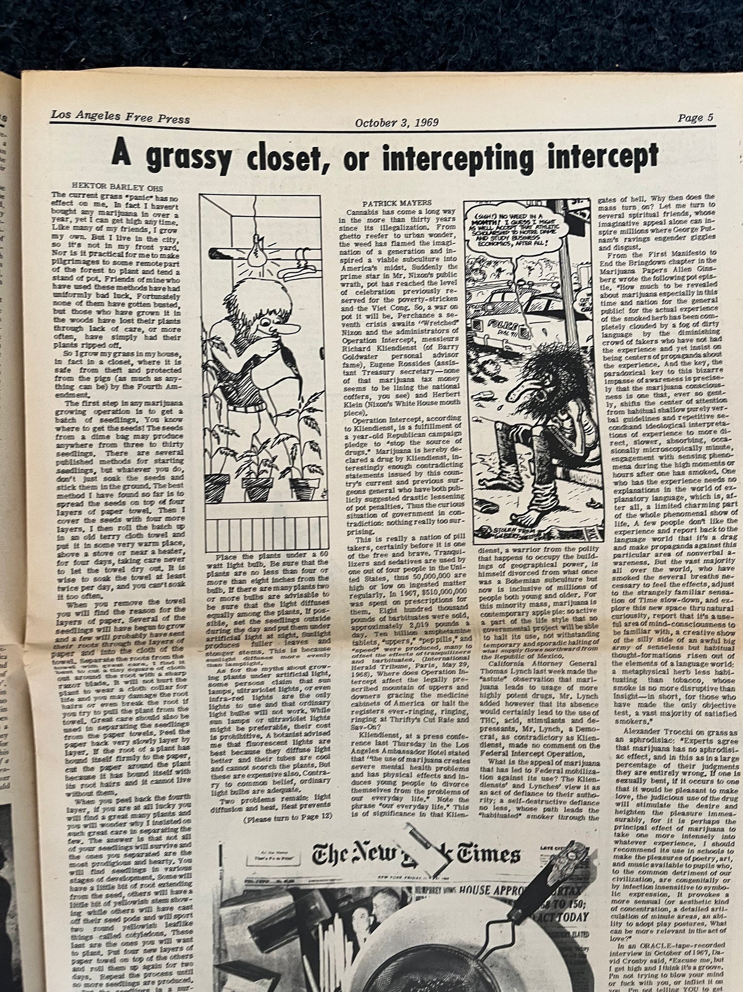 1970s CounterCulture LGBT Los Angeles Free Press, Black Panther Party, Underground Far-Left Newspaper, Vintage Newspaper, Original Newspaper