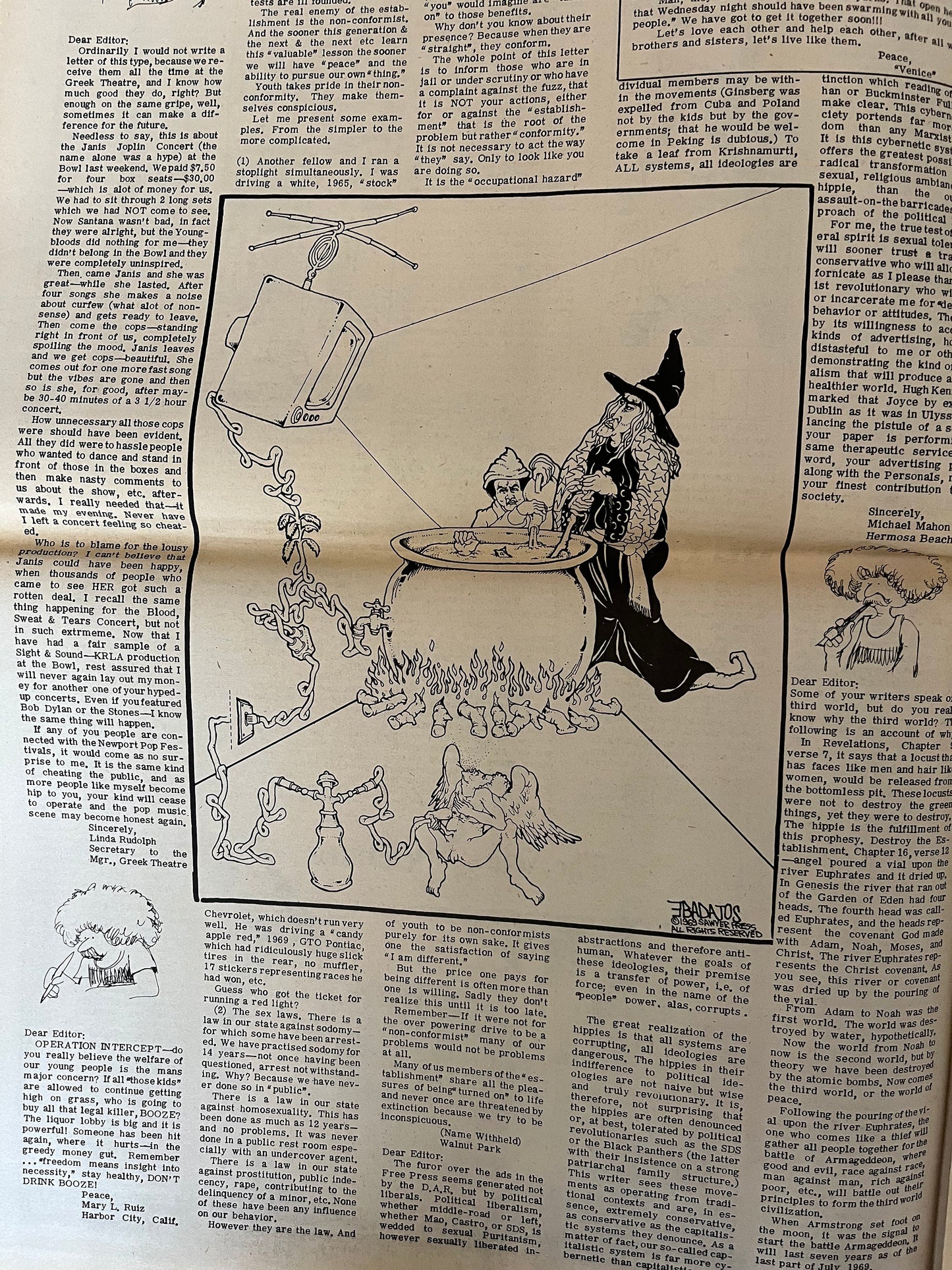 1970s CounterCulture LGBT Los Angeles Free Press, Black Panther Party, Underground Far-Left Newspaper, Vintage Newspaper, Original Newspaper