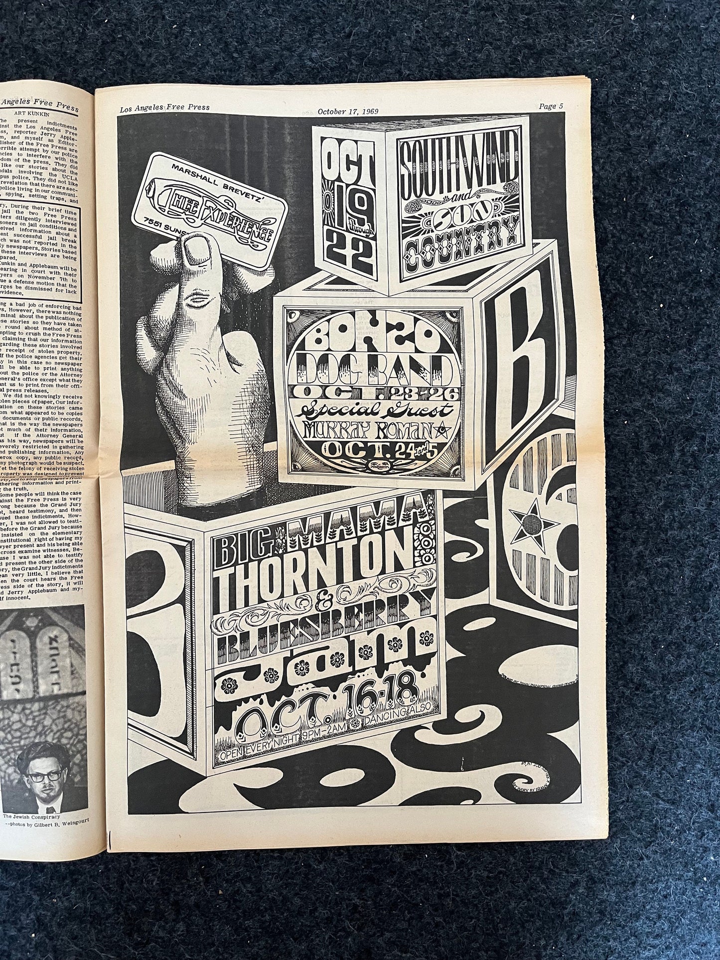 1970s CounterCulture LGBT Los Angeles Free Press, Black Panther Party, Underground Far-Left Newspaper, Vintage Newspaper, Original Newspaper