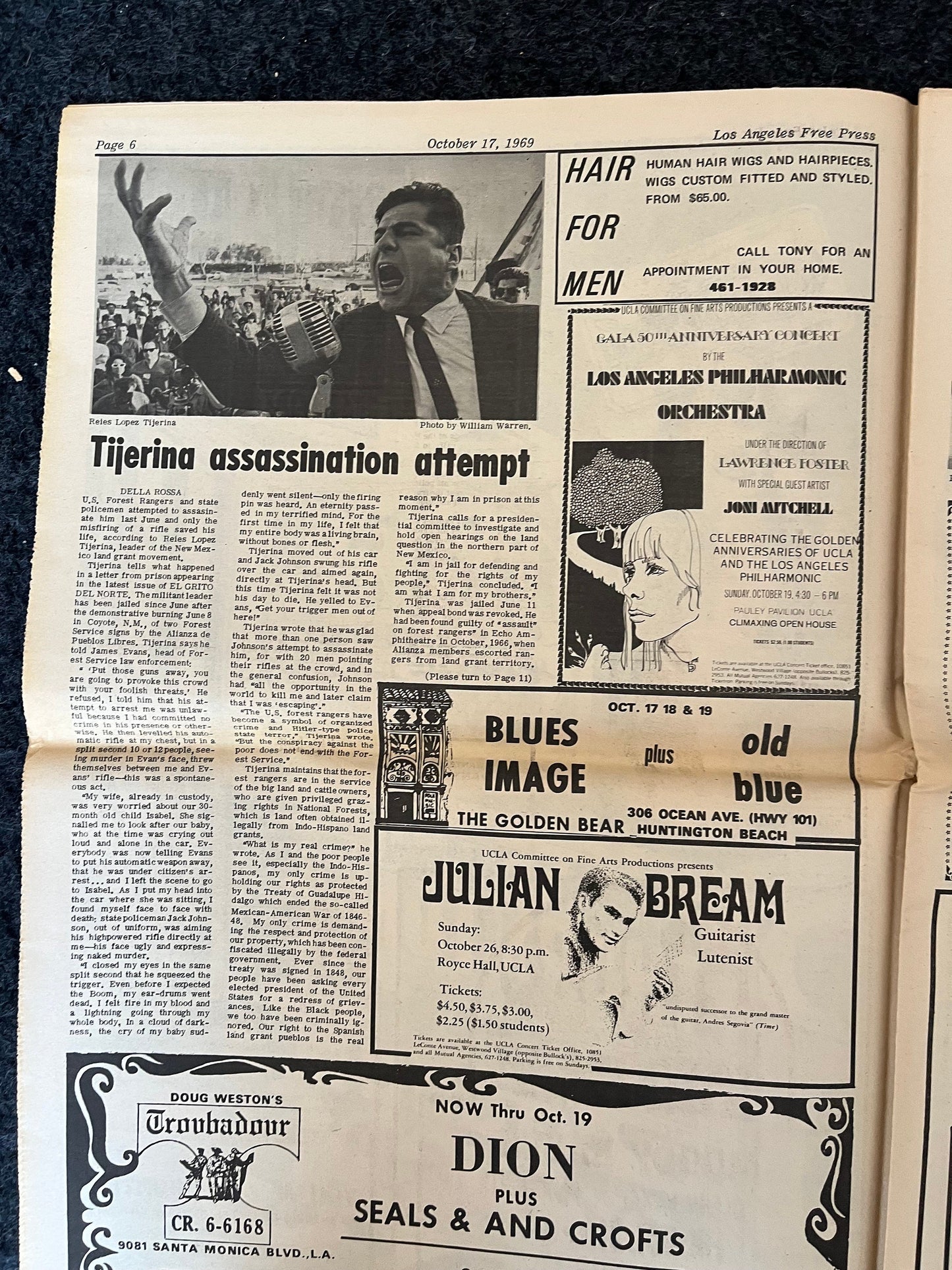 1970s CounterCulture LGBT Los Angeles Free Press, Black Panther Party, Underground Far-Left Newspaper, Vintage Newspaper, Original Newspaper