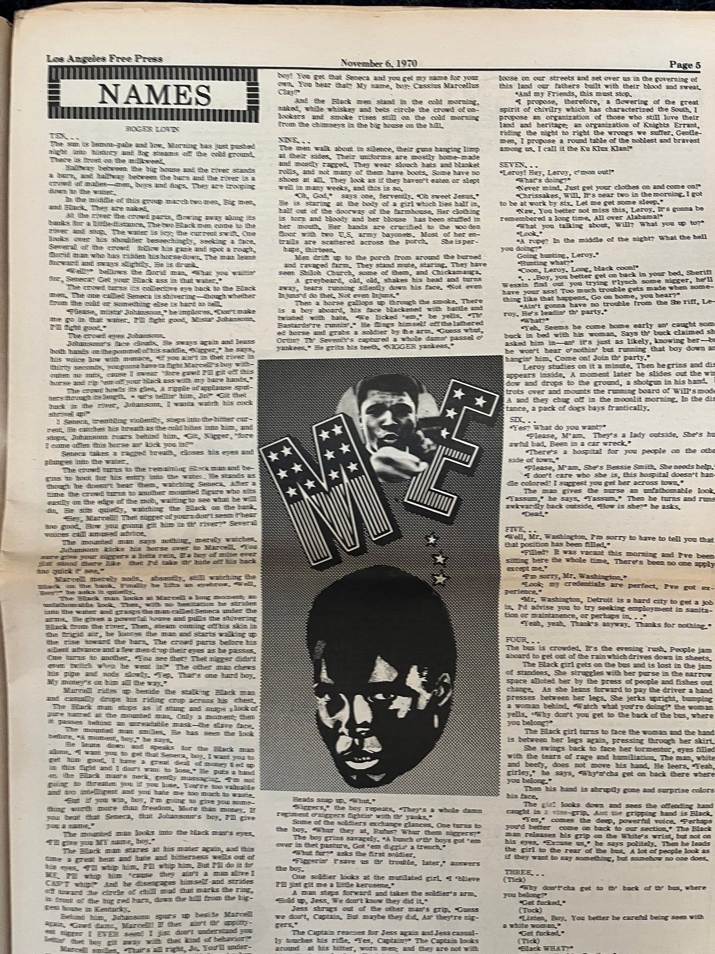1970s CounterCulture LGBT Los Angeles Free Press, Black Panther Party, Underground Far-Left Newspaper, Vintage Newspaper, Original Newspaper