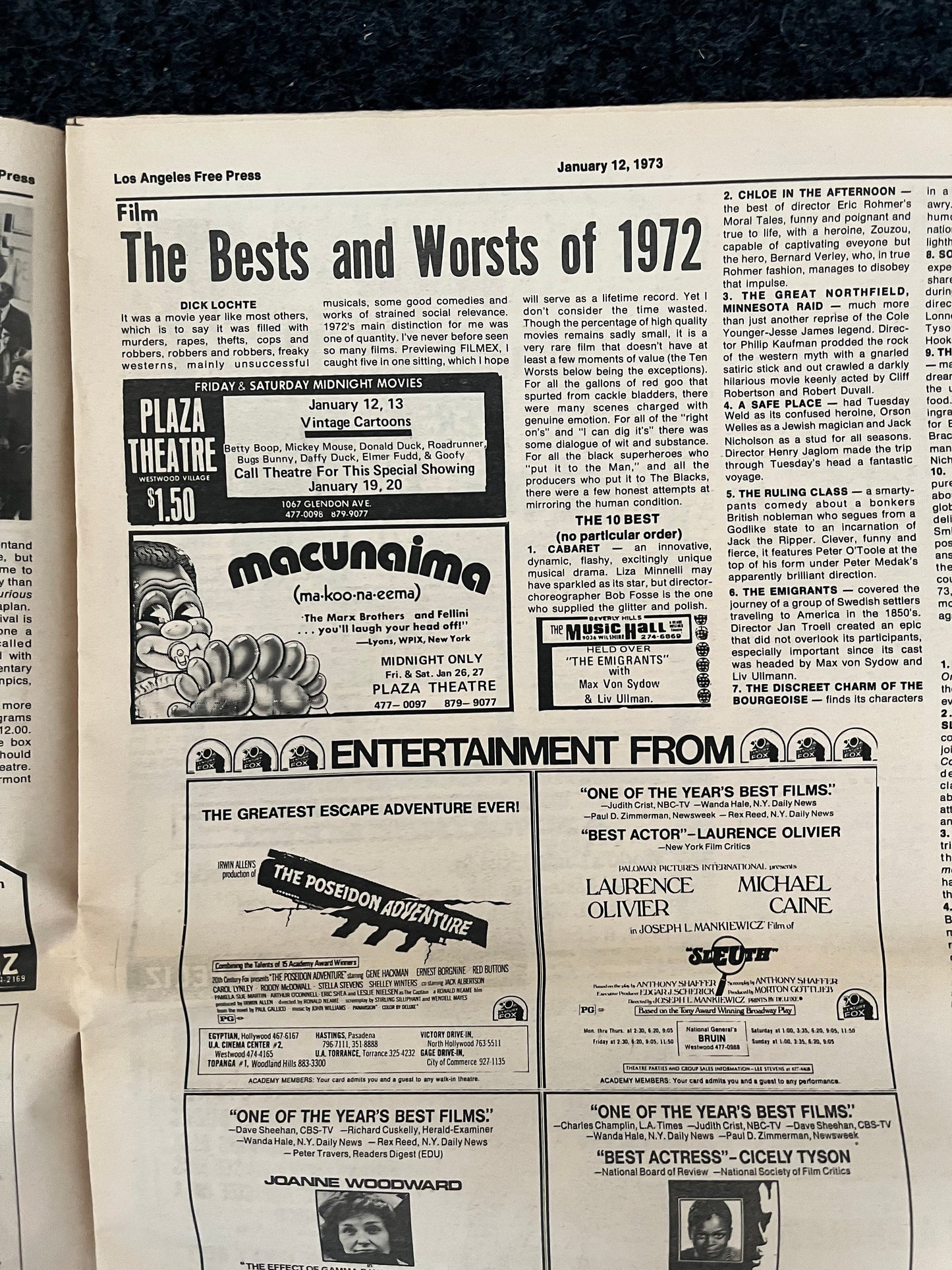 1970s CounterCulture LGBT Los Angeles Free Press, Black Panther Party, Underground Far-Left Newspaper, Vintage Newspaper, Original Newspaper