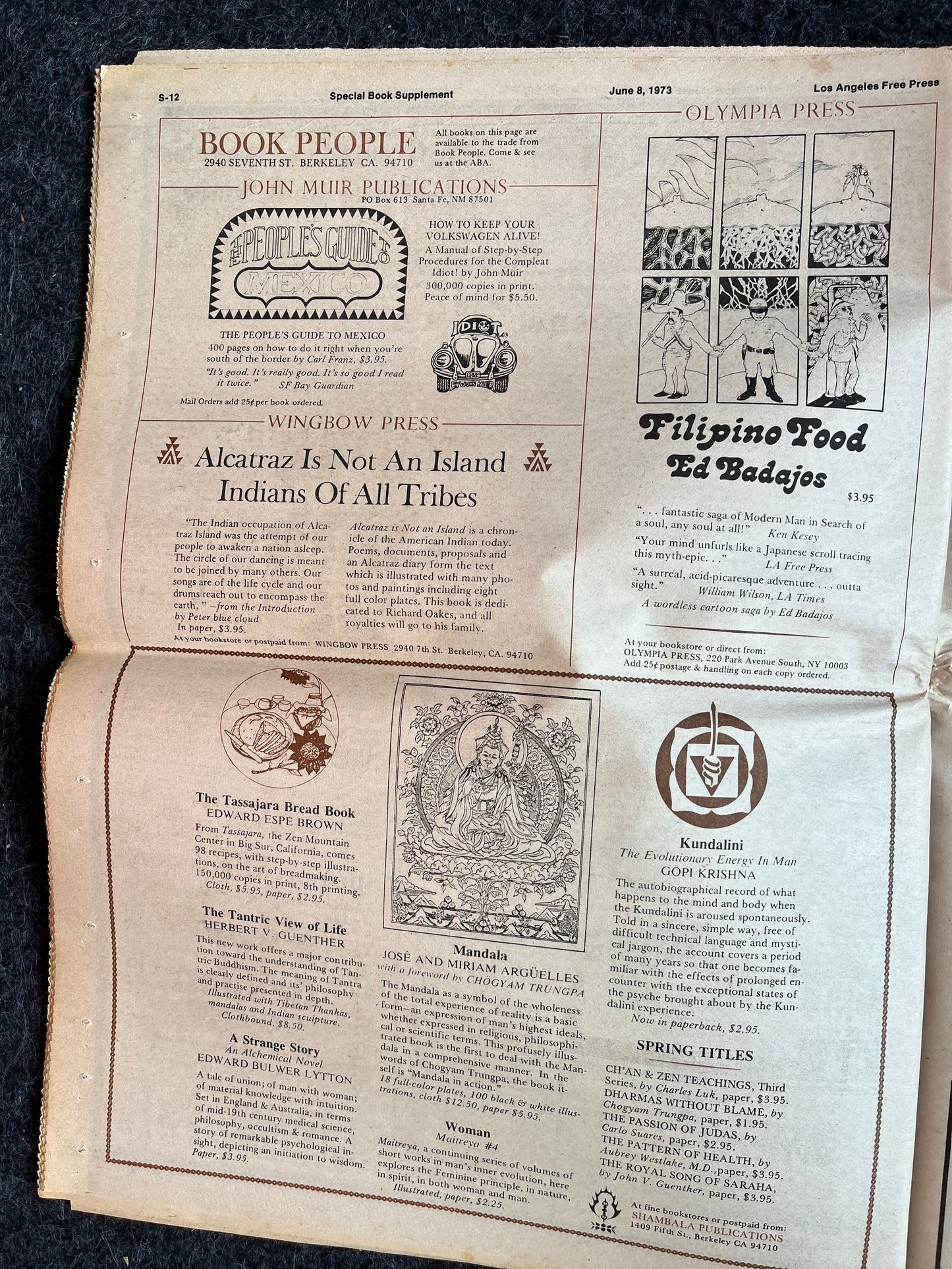 1970s CounterCulture LGBT Los Angeles Free Press, Black Panther Party, Underground Far-Left Newspaper, Vintage Newspaper, Original Newspaper