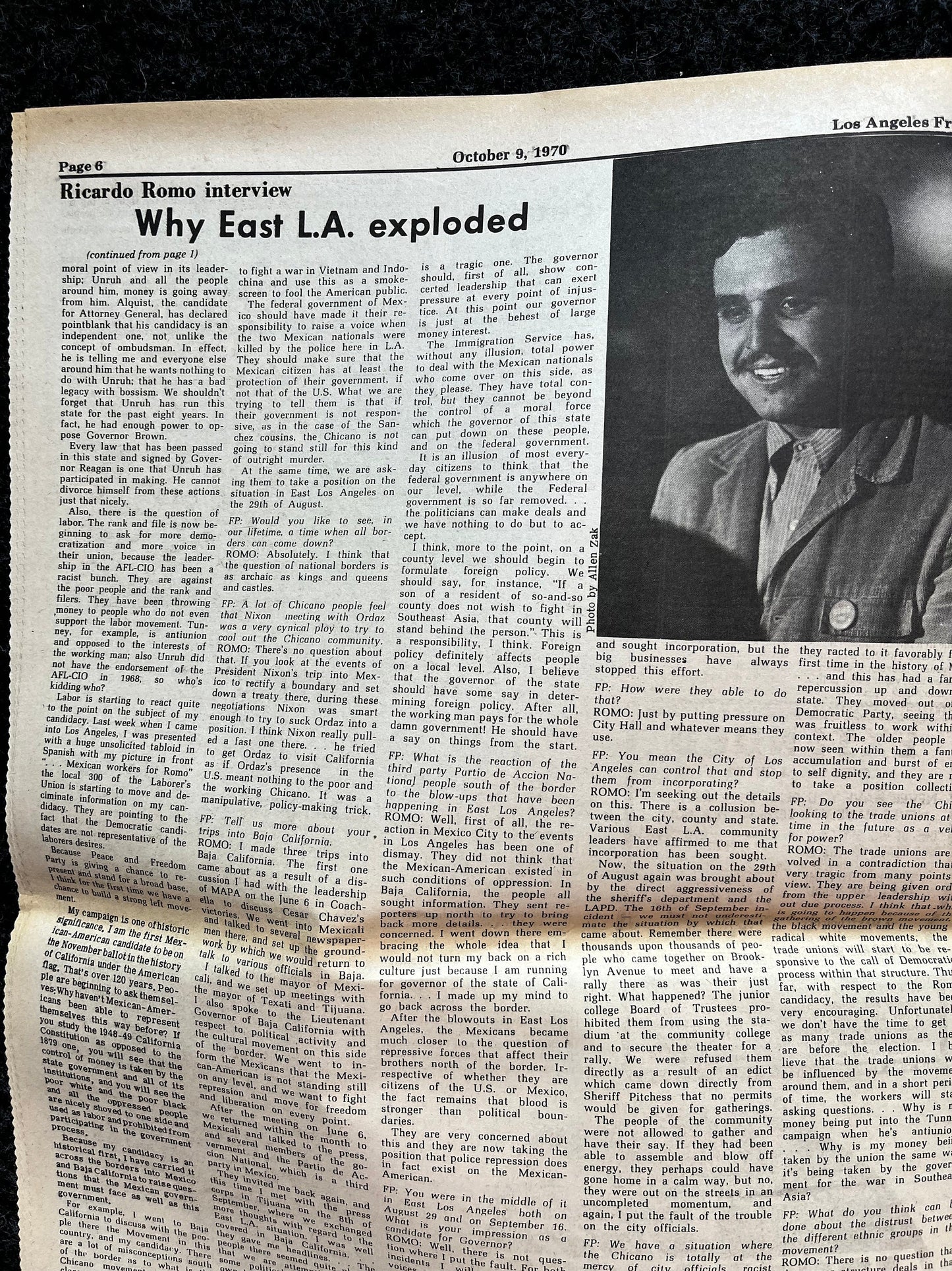 1970s CounterCulture LGBT Los Angeles Free Press, Black Panther Party, Underground Far-Left Newspaper, Vintage Newspaper, Original Newspaper