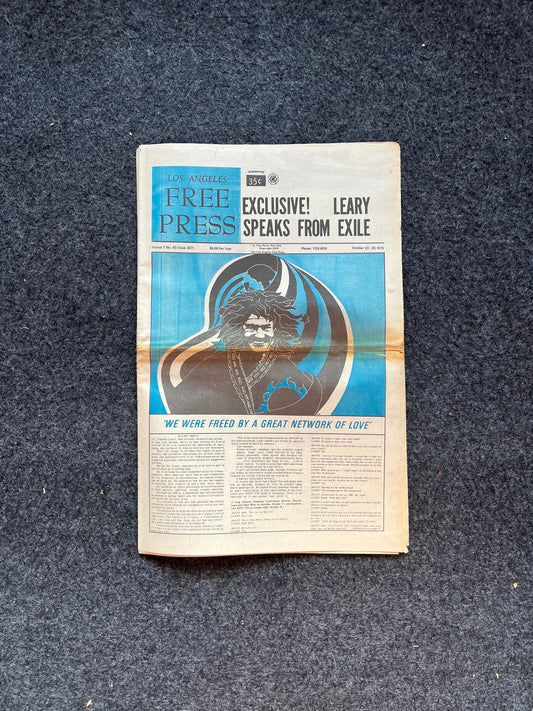 1970s CounterCulture LGBT Los Angeles Free Press, Black Panther Party, Underground Far-Left Newspaper, Vintage Newspaper, Original Newspaper